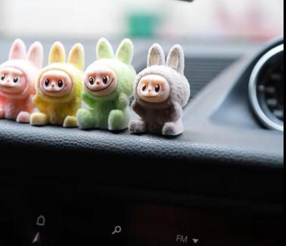 Trendy Labubu Mini Car Dashboard ( Pack of 4 ) - Zaporia Store