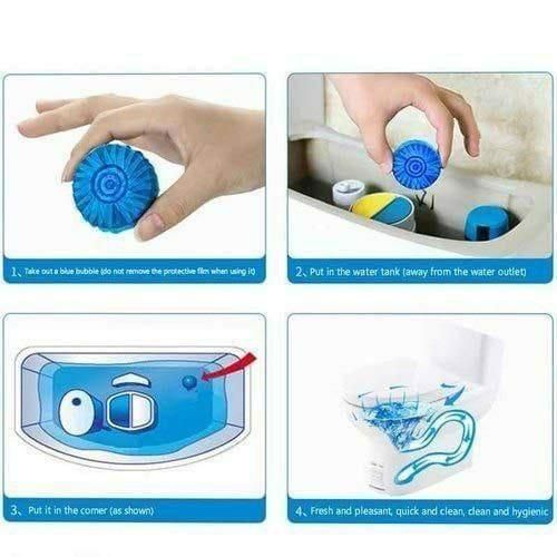 Toilet Cleaning Tablet-Toilet Deodorizer Bathroom Cleaner Tablet Pack of 1 (10pc) - Zaporia Store
