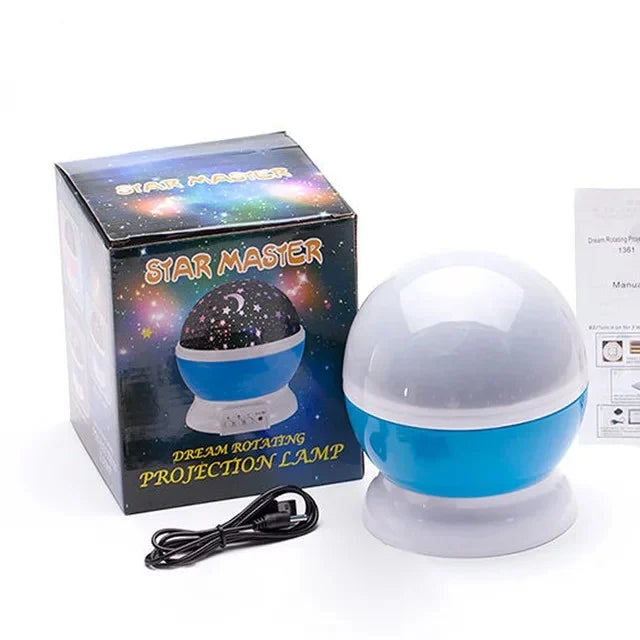 Star Master Rotating Night Light – LED Starry Sky & Moon Projector for Kids' Bedrooms - Zaporia Store